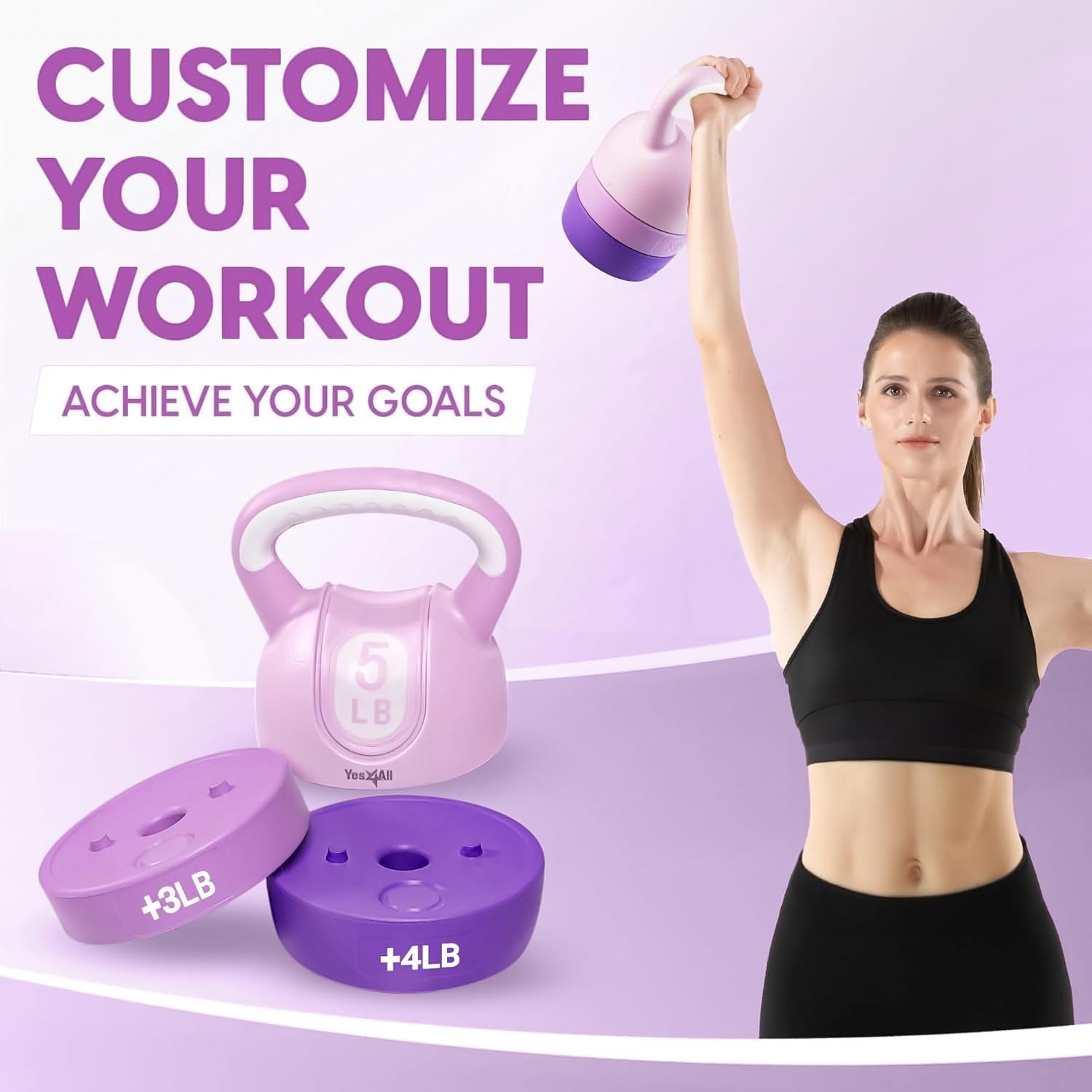 MotionFit Adjustable Kettlebell Set