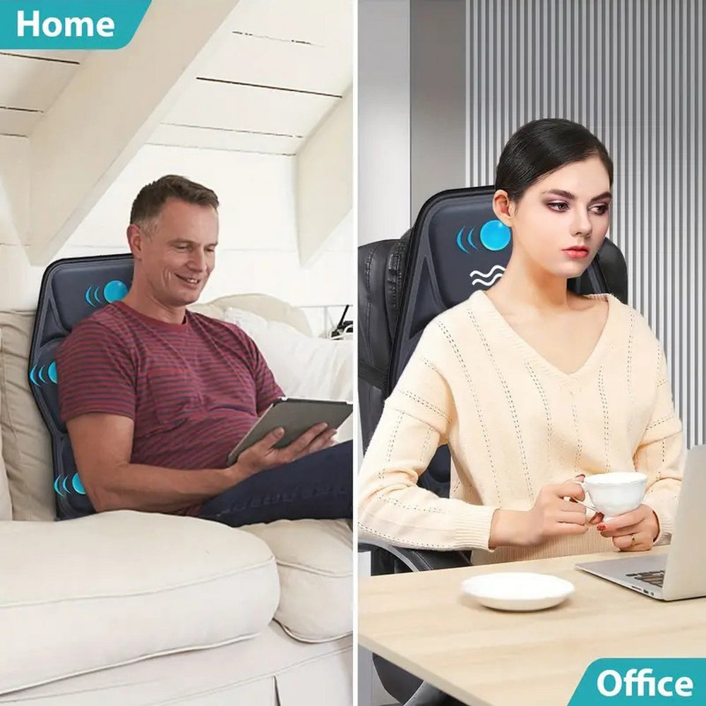 MotionFit Heated Vibration Massage Chair Pad