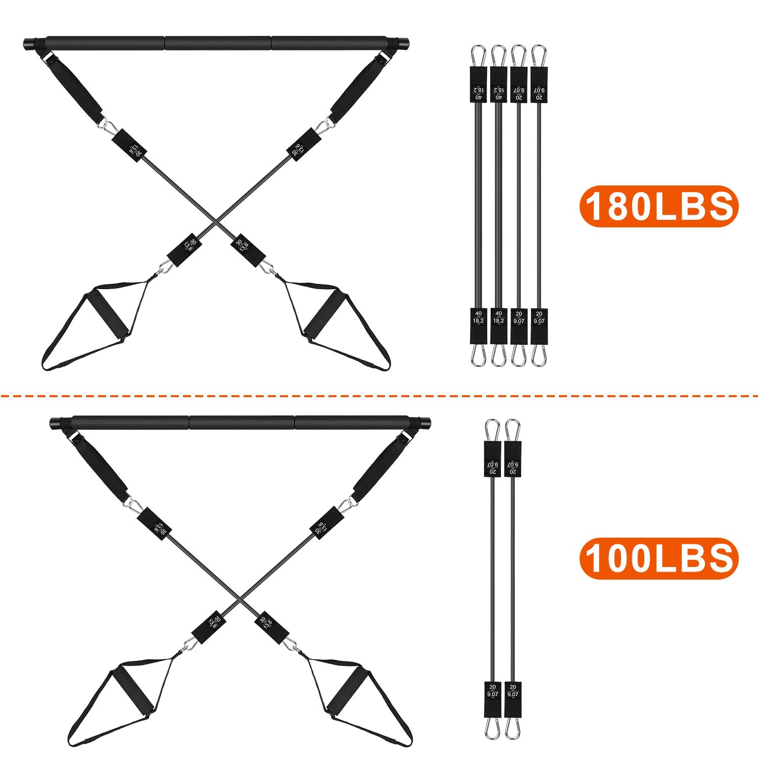 MotionFit Pilates Resistance Bar - MotionFit