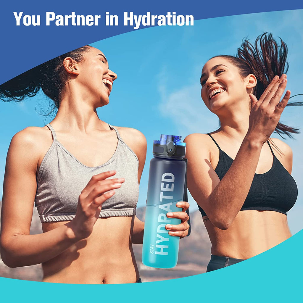 MotionFit Motivational Water Bottle – 1L