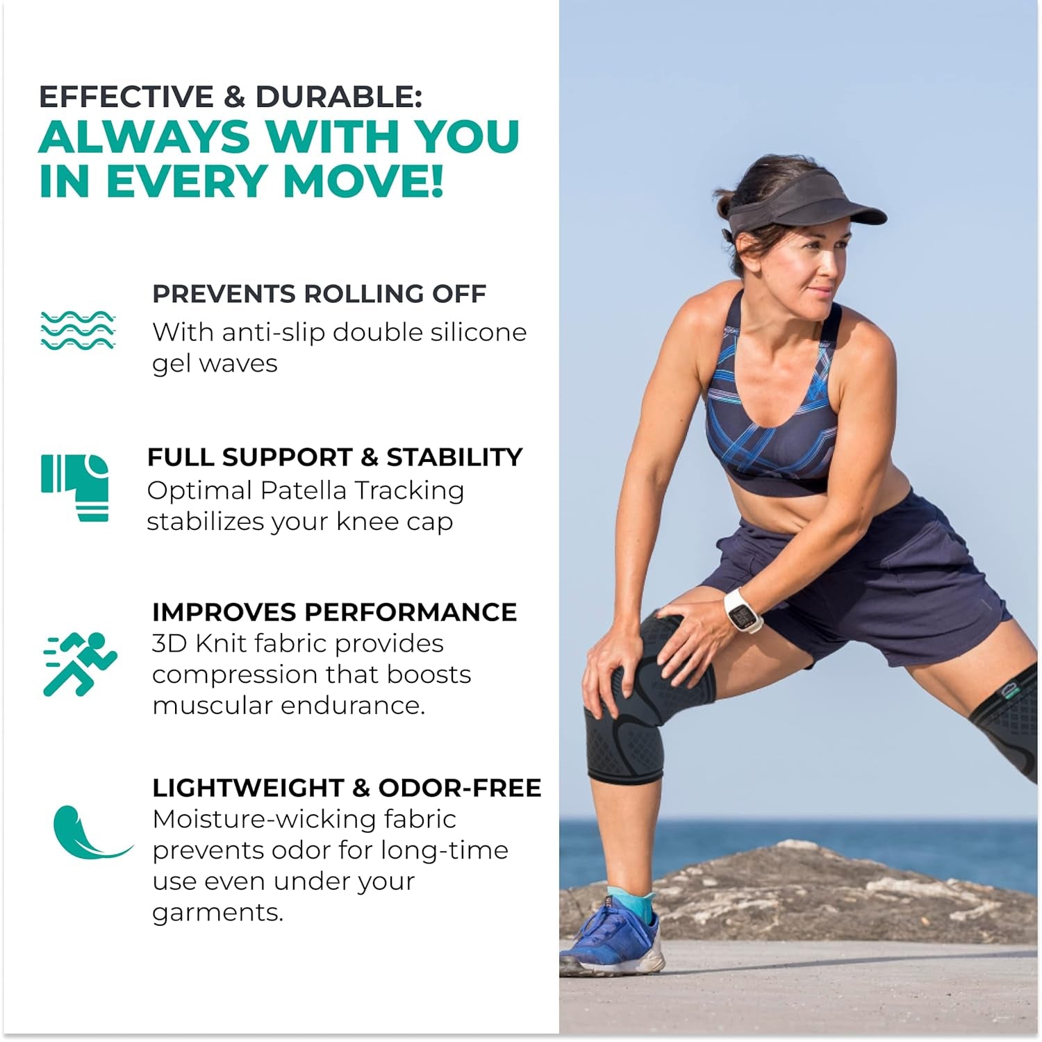 MotionFit Knee Support Brace (Pair)