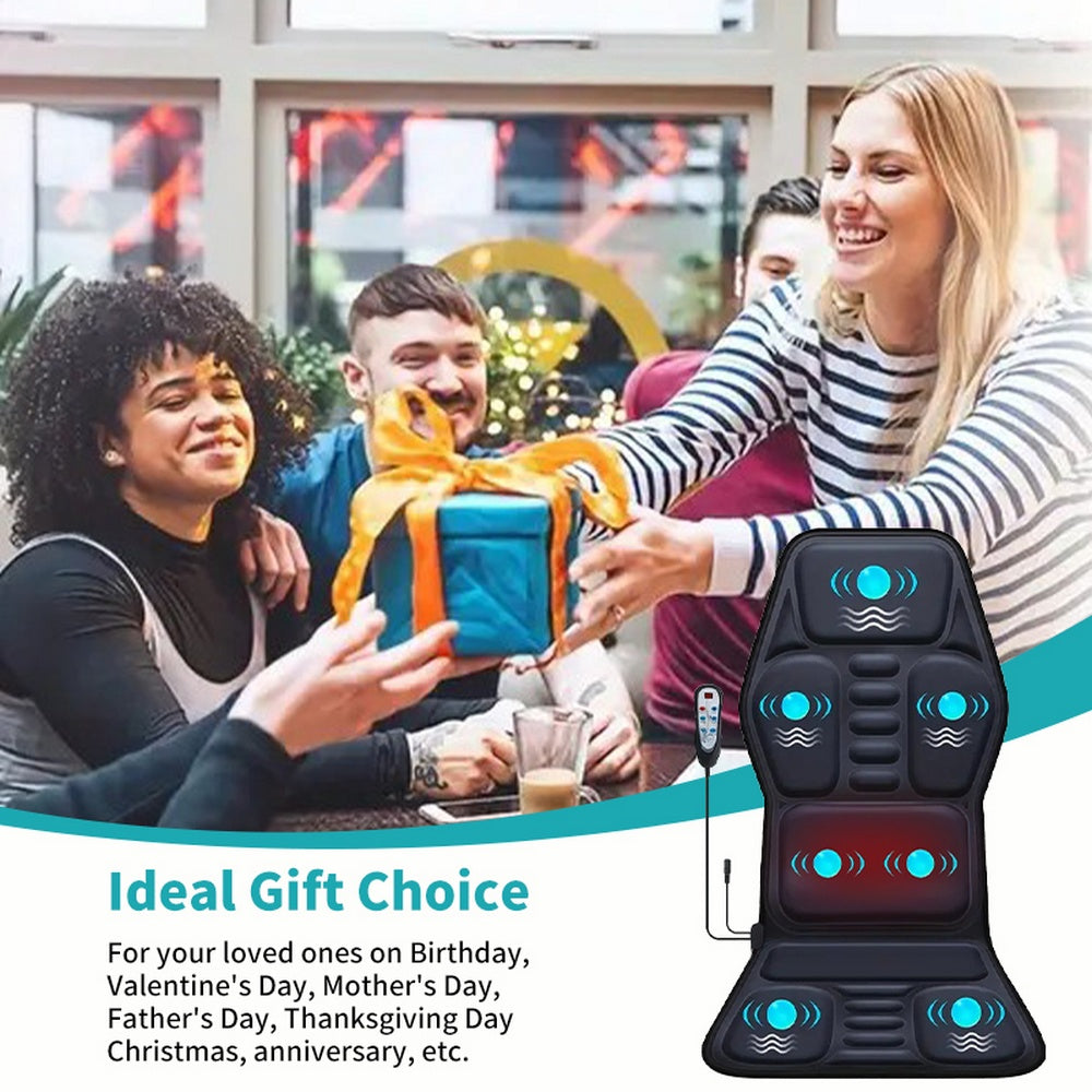 MotionFit Heated Vibration Massage Chair Pad