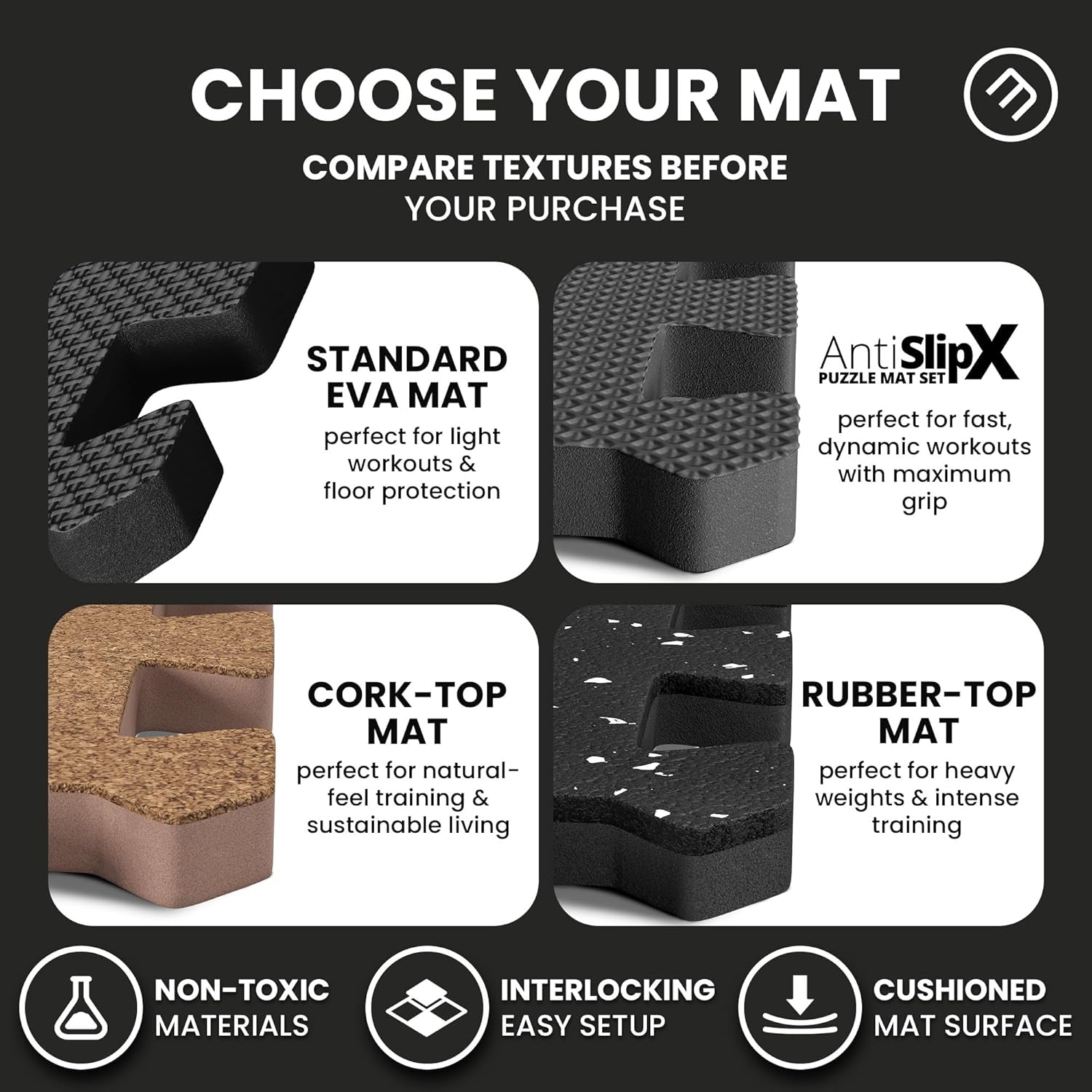 MotionFit Interlocking Gym Floor Mats