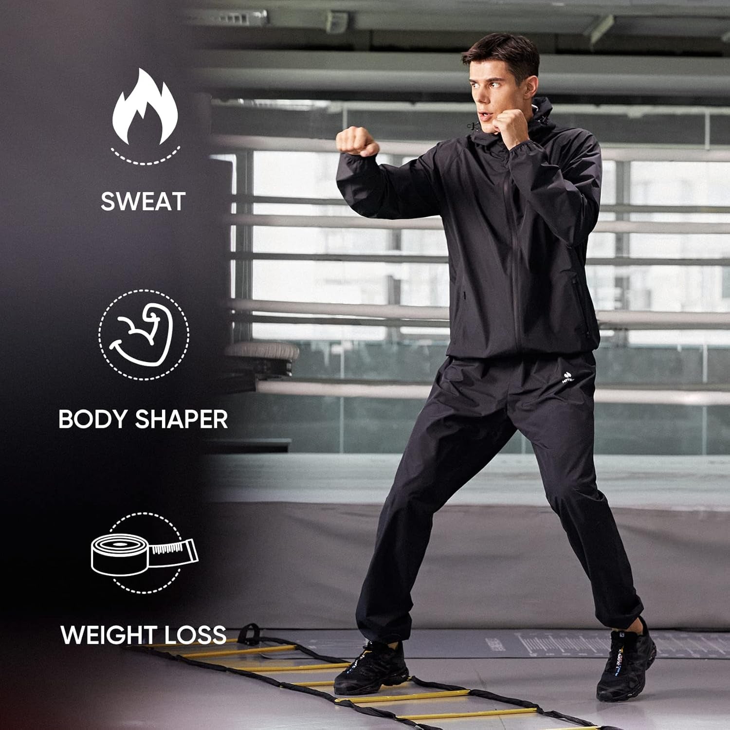 MotionFit Men’s Sauna Suit – Weight Loss Set