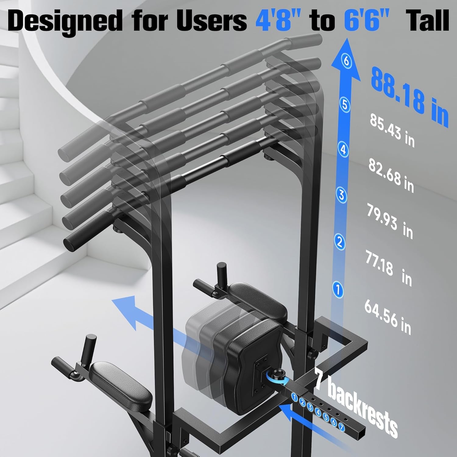 MotionFit Power Tower Pull-Up Station