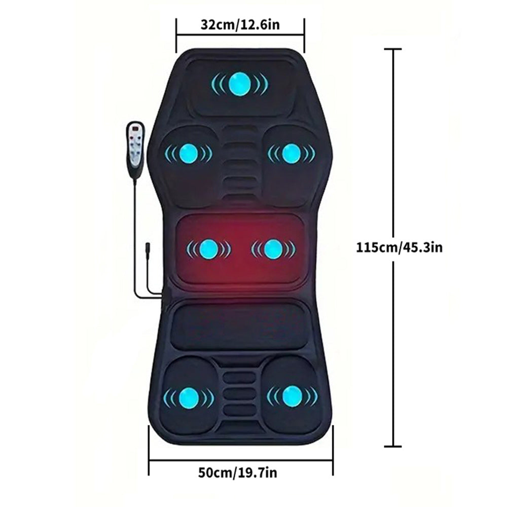 MotionFit Heated Vibration Massage Chair Pad