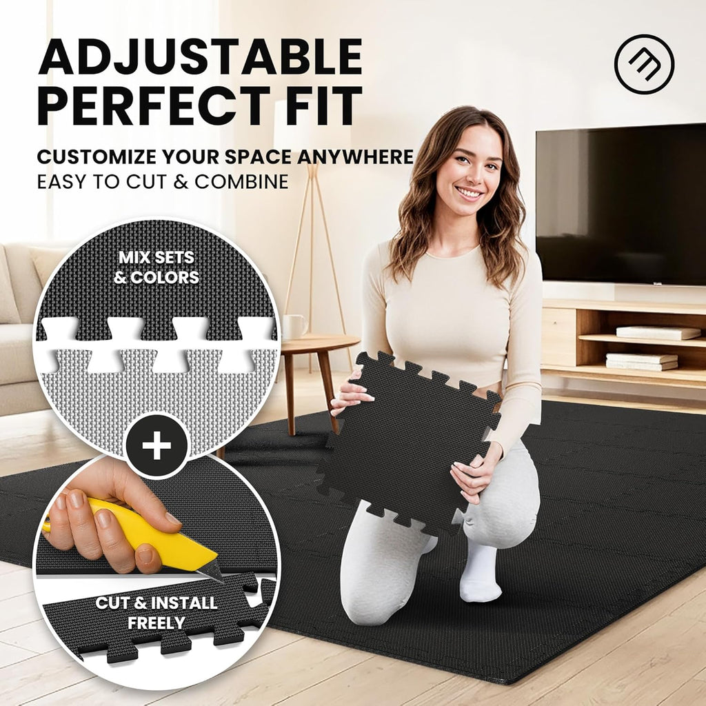 MotionFit Interlocking Gym Floor Mats