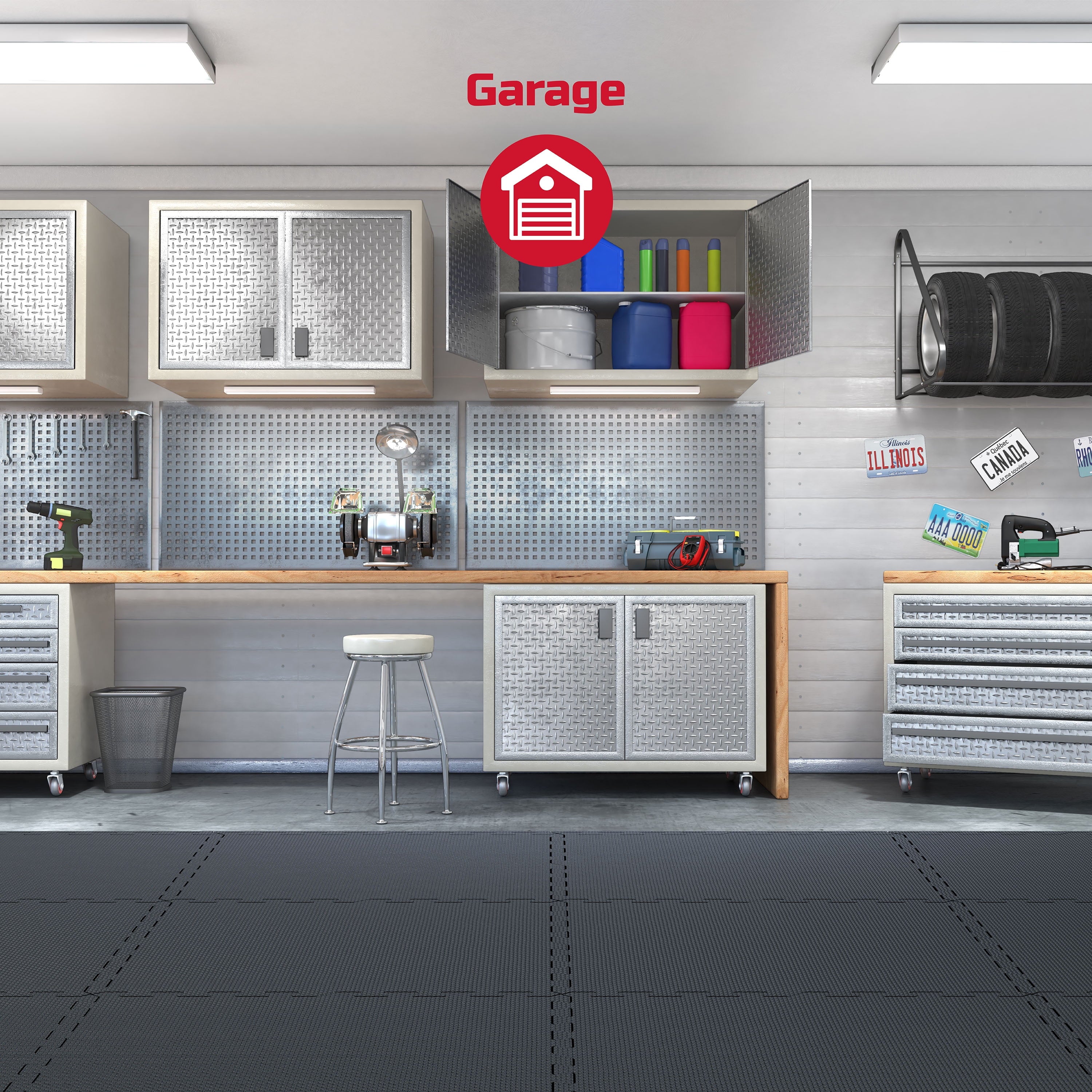 Foam Floor Tiles for Home Gym