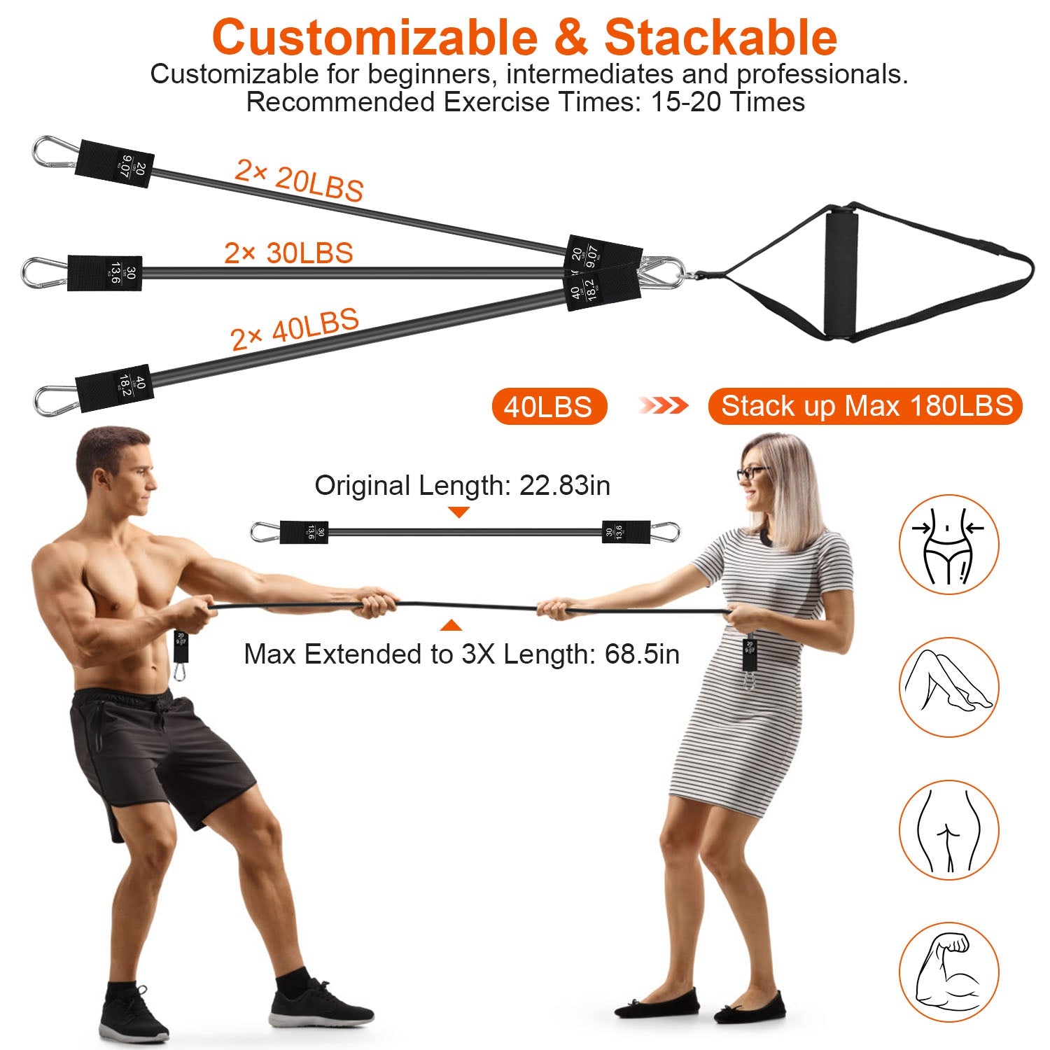 MotionFit Pilates Resistance Bar - MotionFit