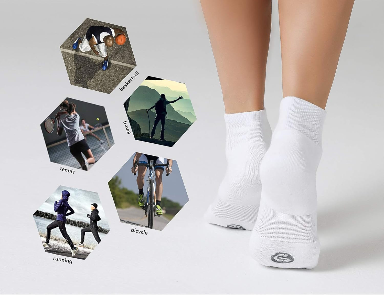 MotionFit Ankle Training Socks – 6 Pack