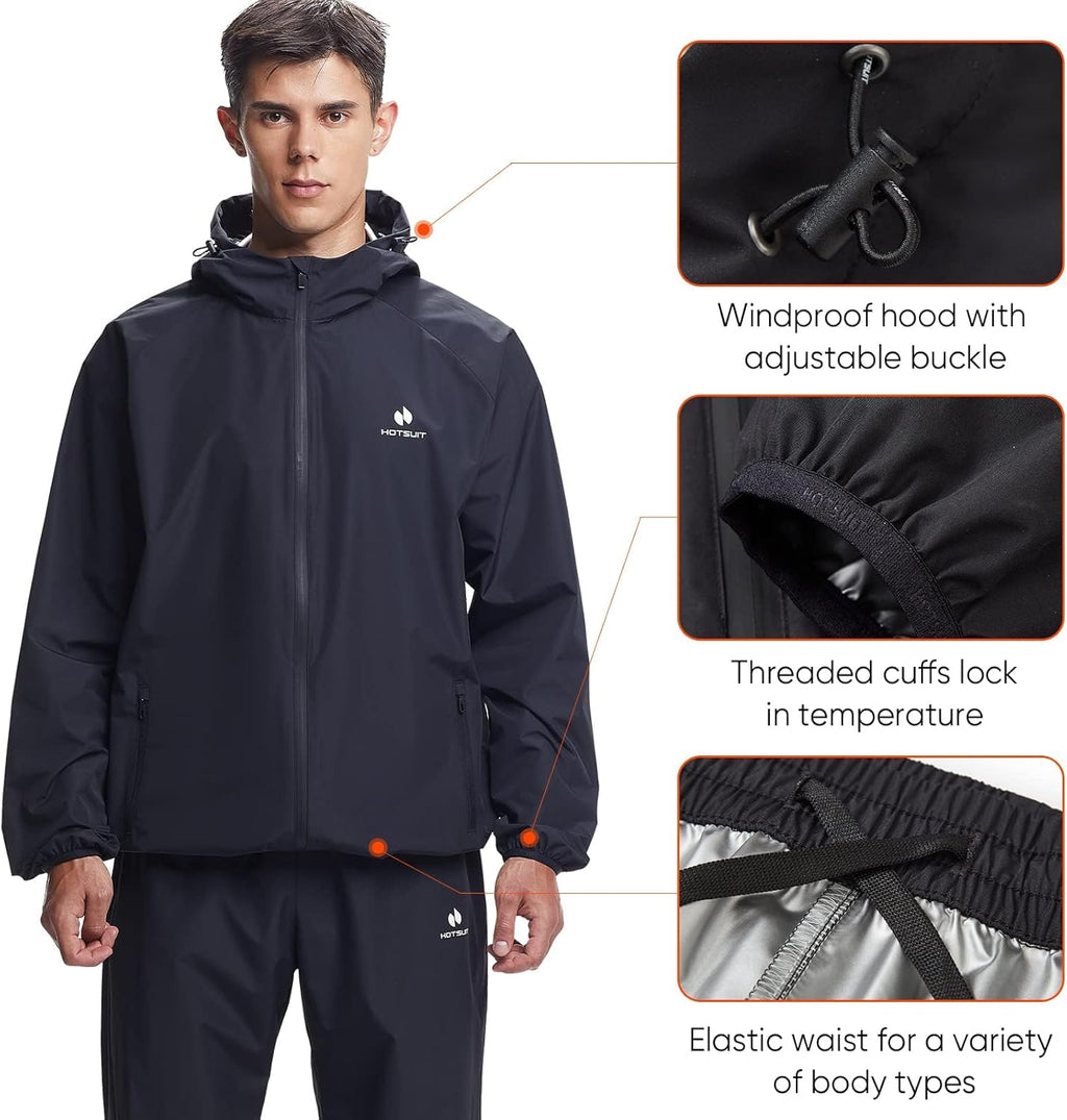 MotionFit Men’s Sauna Suit – Weight Loss Set