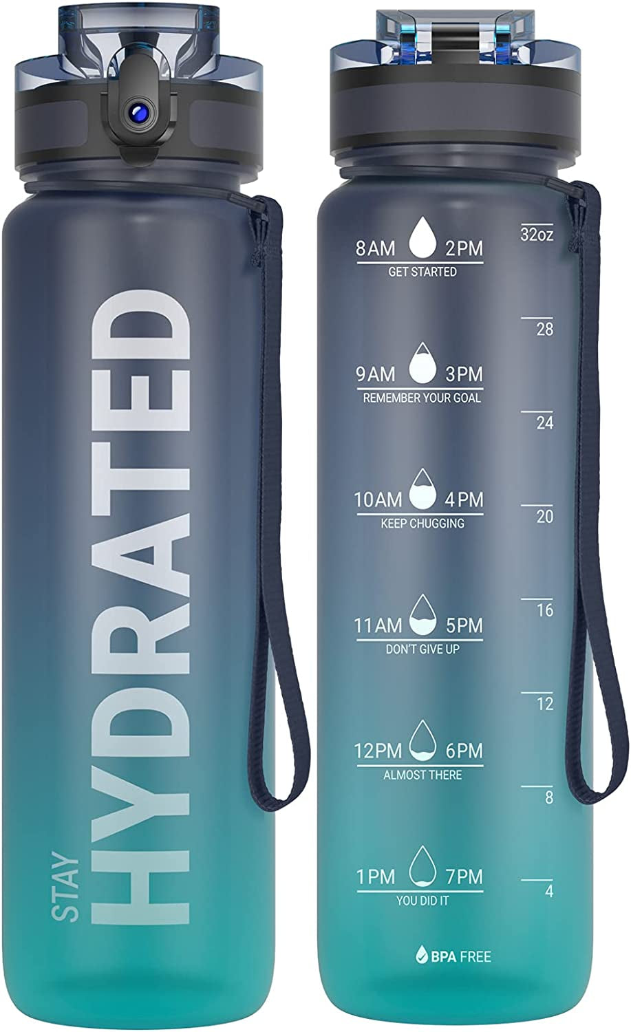 MotionFit Motivational Water Bottle – 1L