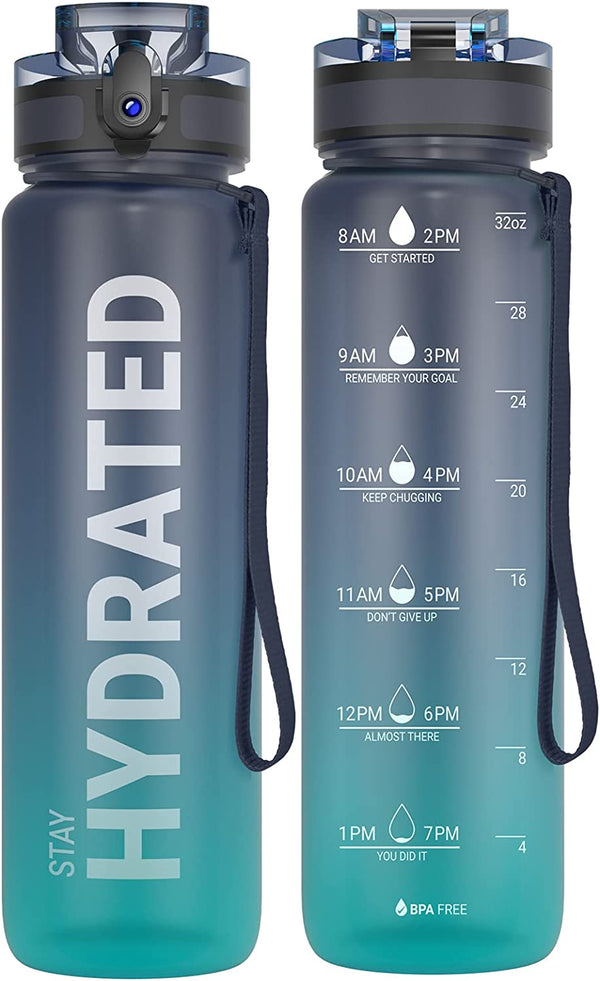 MotionFit Motivational Water Bottle – 1L