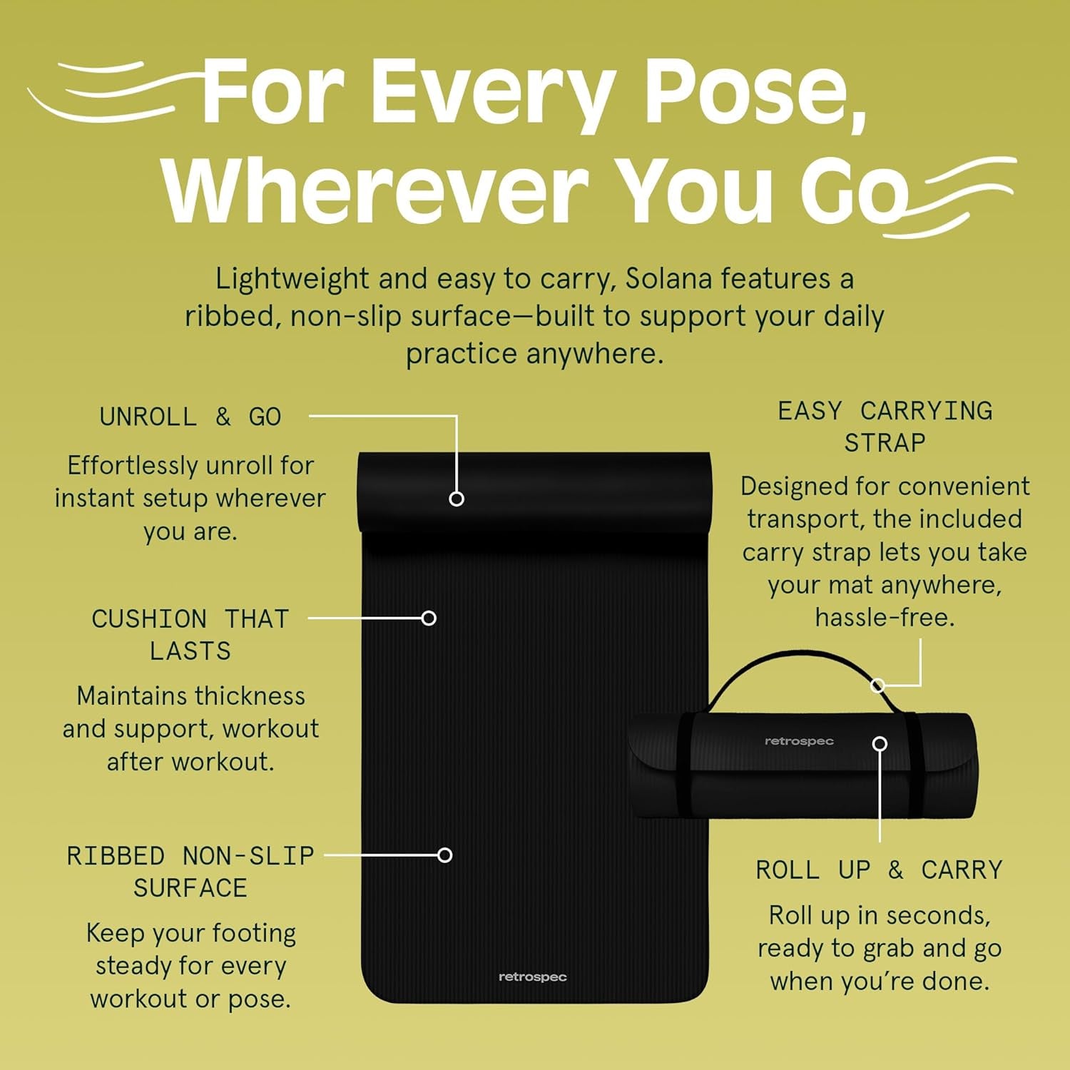 MotionFit Non-Slip Yoga Mat – Extra Thick