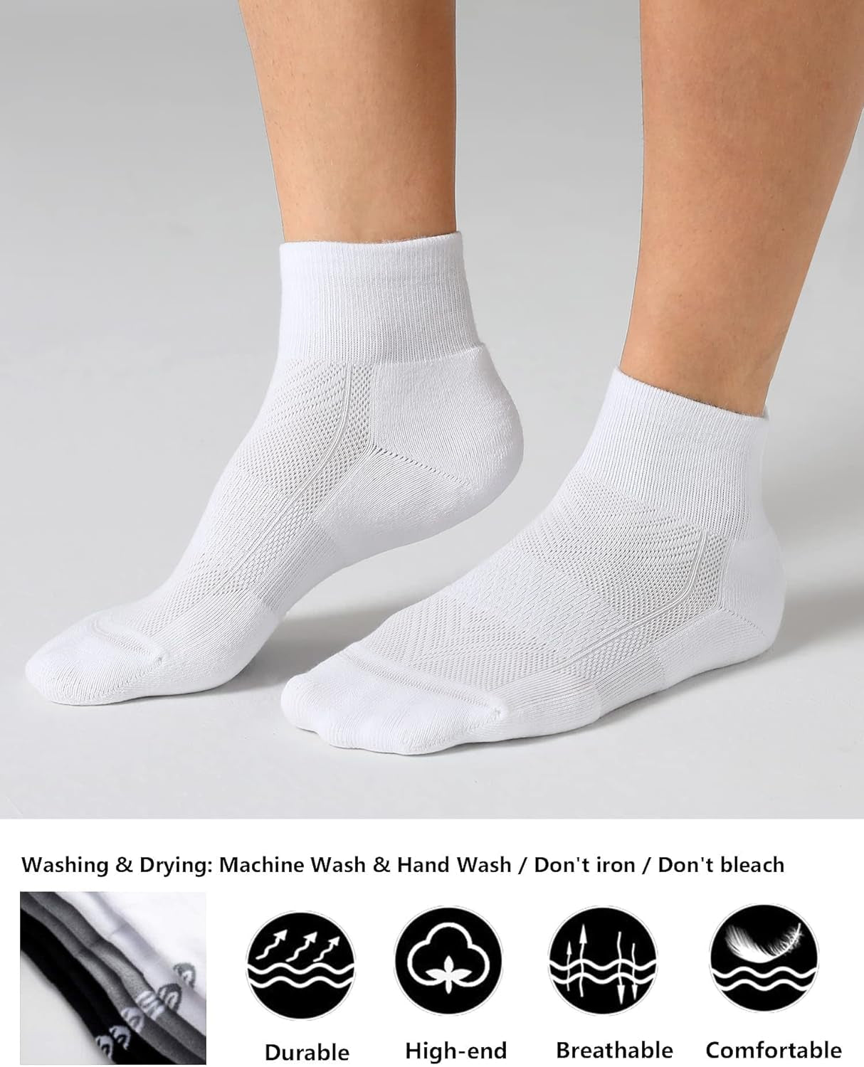 MotionFit Ankle Training Socks – 6 Pack