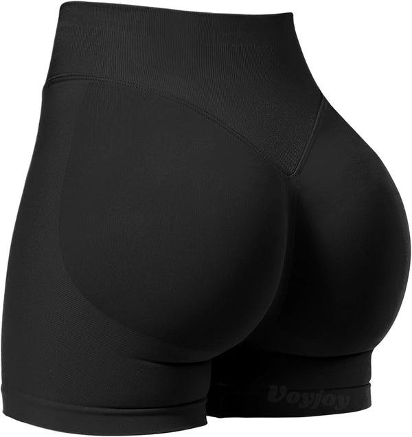 Women Workout Impact Shorts 2.5"/ 3.6"/ 4.5"/ 6" Scrunch Butt Lifting Gym Seamless Booty Biker Shorts