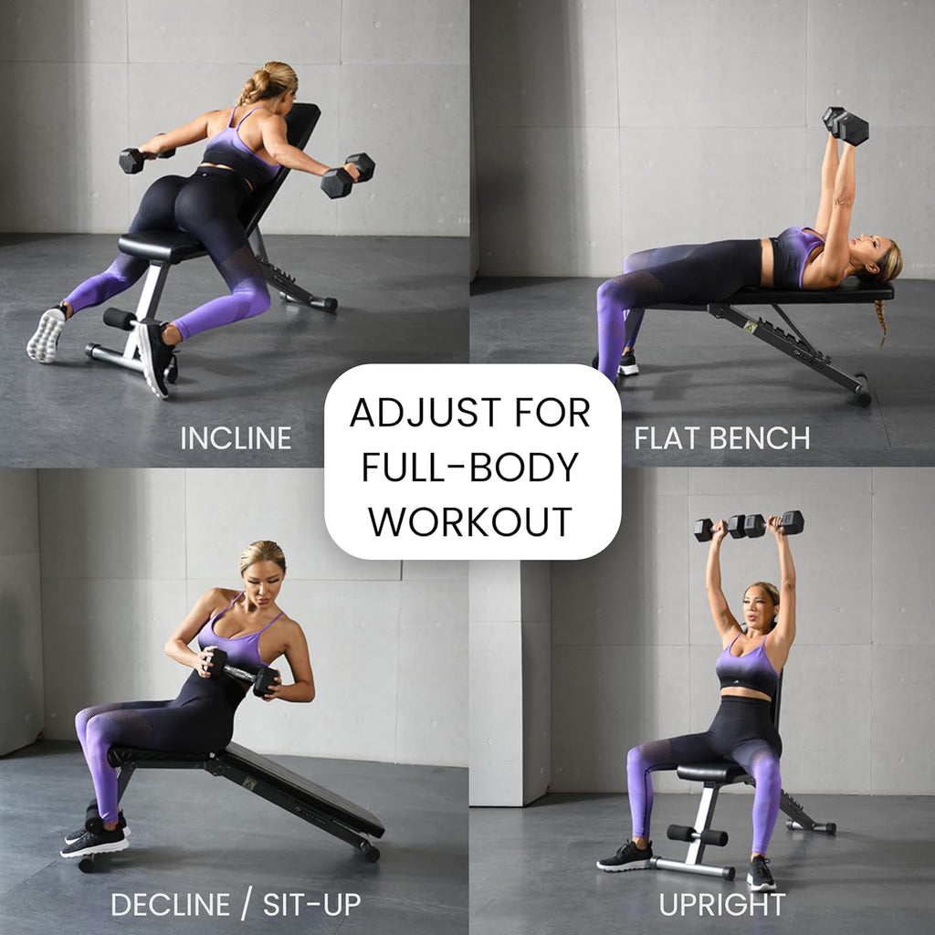 MotionFit Adjustable Weight Bench