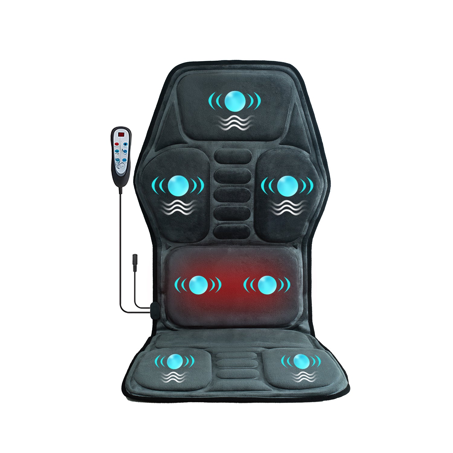MotionFit Heated Vibration Massage Chair Pad