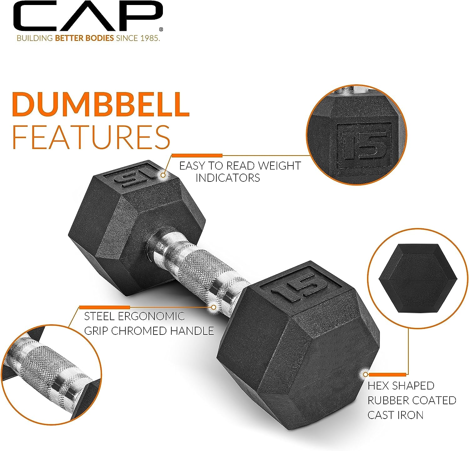 MotionFit Rubber-Coated Dumbbell Rack Set