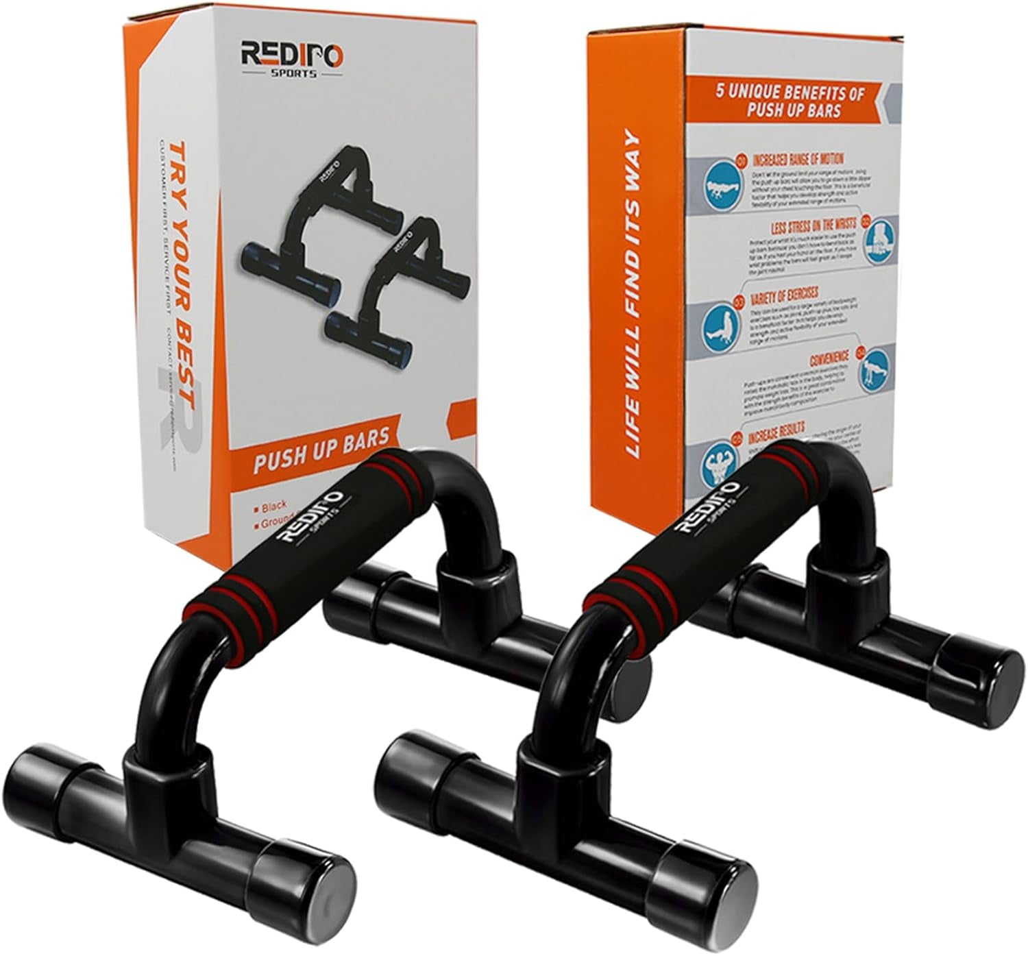 MotionFit CoreLift™ Ergonomic Push-Up Bars