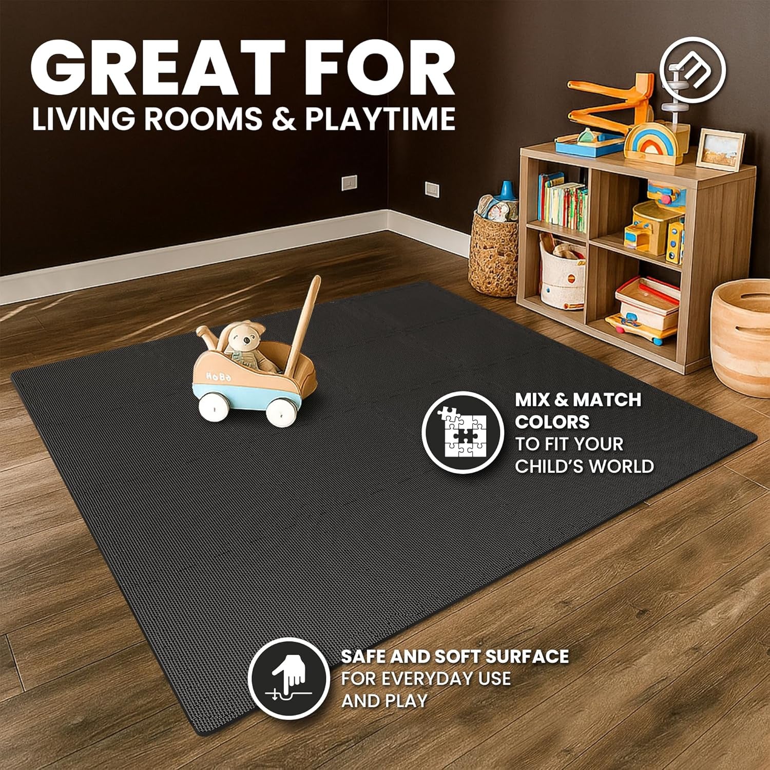 MotionFit Interlocking Gym Floor Mats