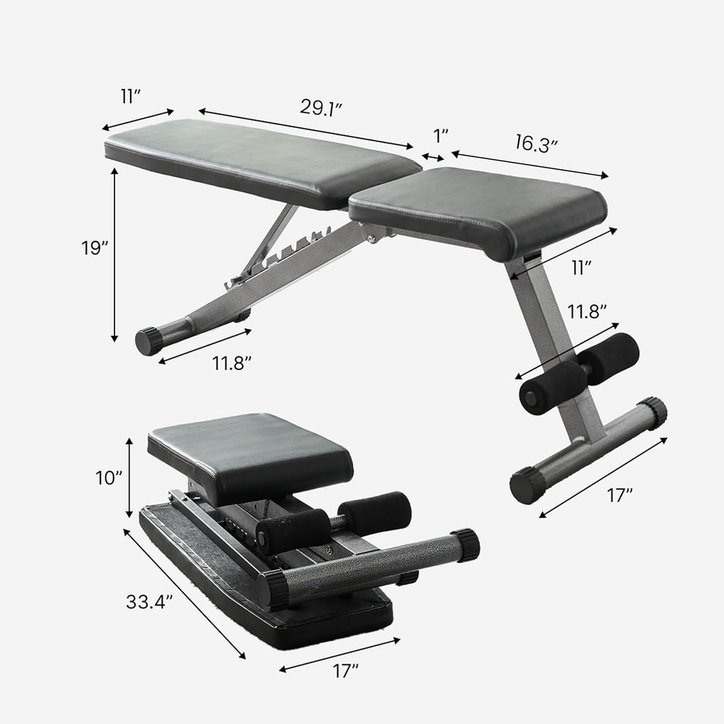 MotionFit Adjustable Weight Bench