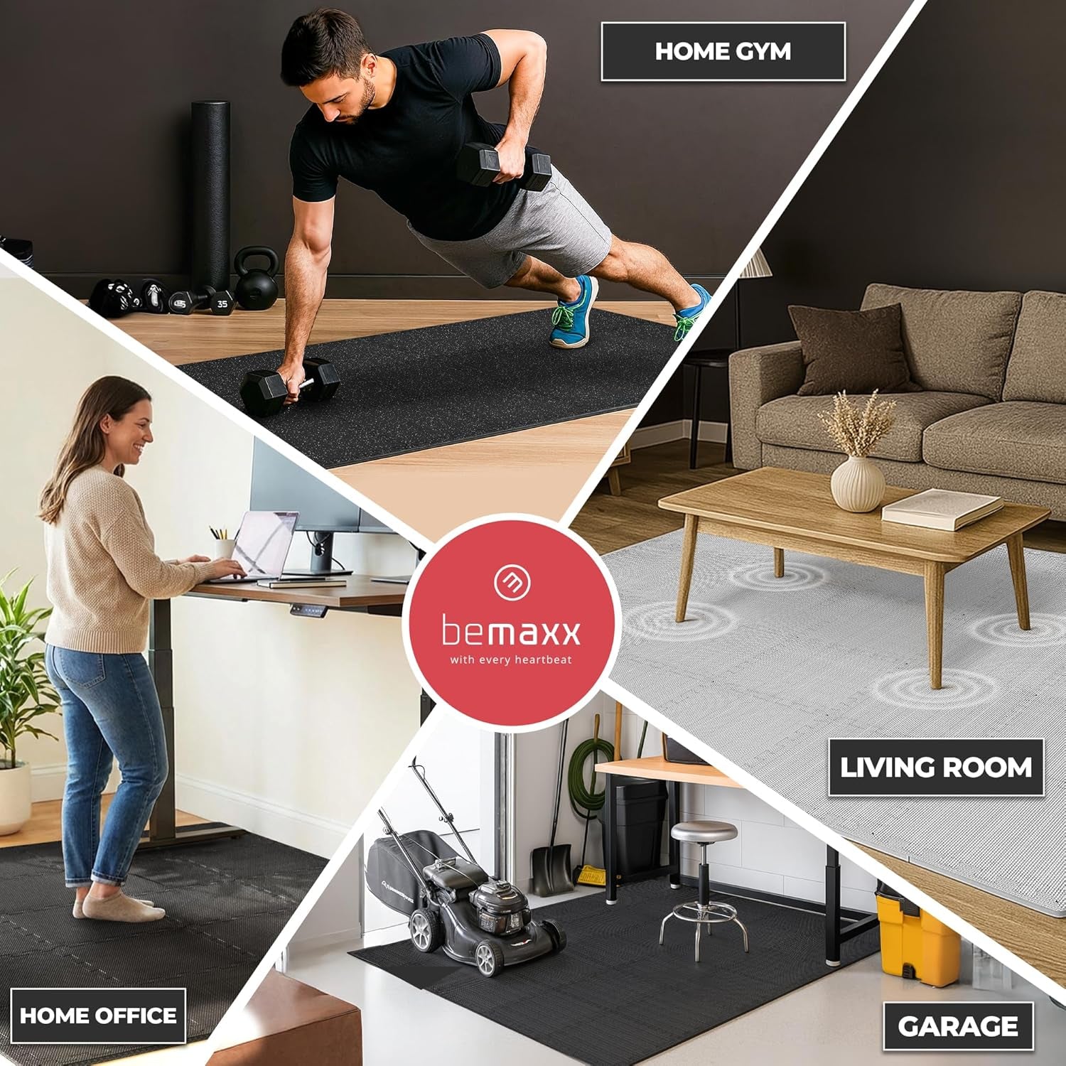 MotionFit Interlocking Gym Floor Mats